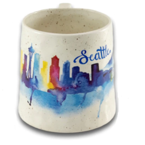 Watercolor Skyline Mug